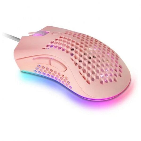 Mouse raton mars gaming optico usb 7 botones 32000ppp rgb rosa - Imagen 2