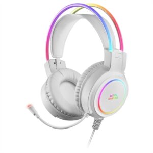 Auriculares mars gaming mhrgbw jack 3.5mm + usb con microfono compatibles con windows -  ps4 -  ps5 -  xbox one -  xbox series x - s -  nintendo switch -  mac -  smartphone -  tablet