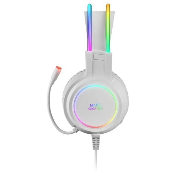 Auriculares mars gaming mhrgbw jack 3.5mm + usb con microfono compatibles con windows -  ps4 -  ps5 -  xbox one -  xbox series x - s -  nintendo switch -  mac -  smartphone -  tablet - Imagen 3
