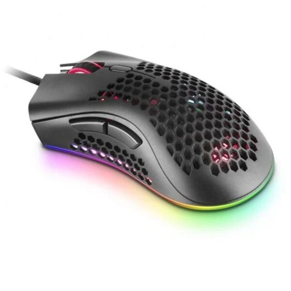Mouse raton mars gaming optico usb 7 botones 32000ppp rgb negro - Imagen 2