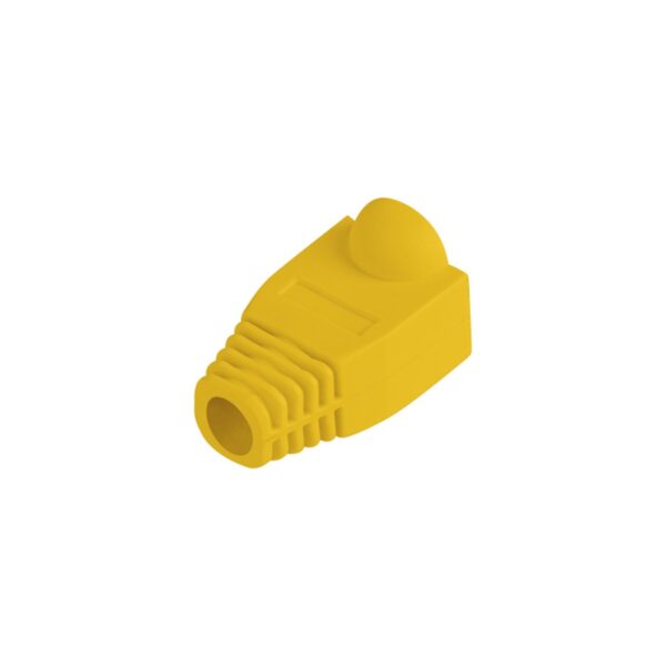 Funda protectora  lanberg plb - 1000 - y para conector rj45 pack de 100 unidades amarillo - Imagen 2