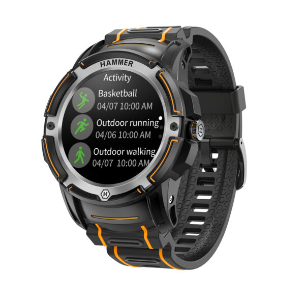 Reloj smartwatch hammer watch plus black amoled -  1.35 pulgadas -  gps -  ip68 - negro - Imagen 2
