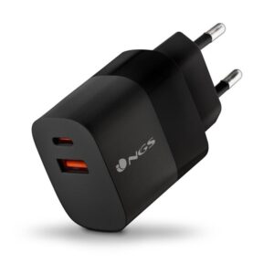 Cargador de pared ngs bud33w 1x usb tipo c 1x usb tipo a