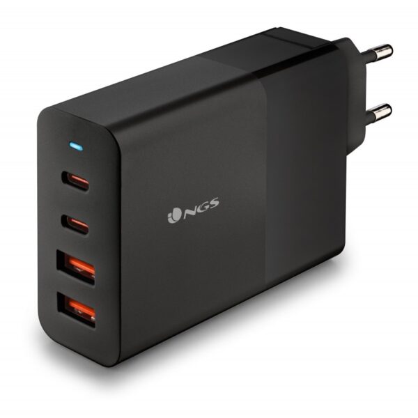 Cargador de pared ngs bud100w 100w 2x usb tipo c 2x usb tipo a - Imagen 2