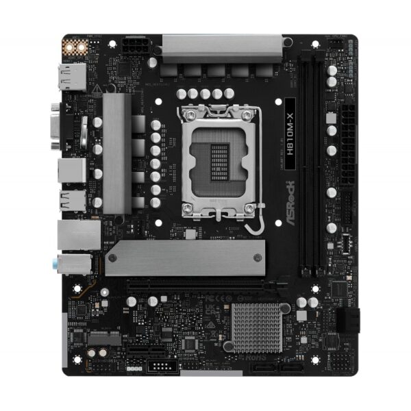 Placa base asrock h810m - x matx -  2x ddr5 -  4x sata3 - Imagen 2