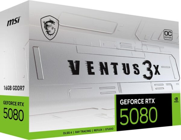 Tarjeta grafica msi rtx 5080 ventus 3x oc white 16gb gddr7 - Imagen 2