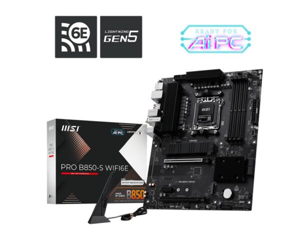 Placa base msi pro b850 - s wifi6e atx am5 - Imagen 3