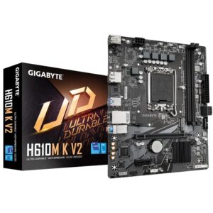 Placa base gigabyte h610m k v2 matx lga 1700 -  2x ddr5 -  2x sata 6gb - s