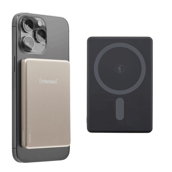Powerbank intenso mw10000 magsafe champan magnetico - Imagen 2