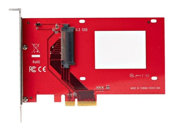Tarjeta de puertos startech pex4sff8639u3 pcie 4.0 x4 adapter for 2.5 pulgadas u.3 nvme ssds - Imagen 2