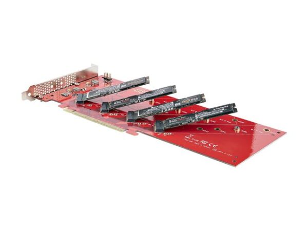 Tarjeta de interfaz startech quad - m2 - pcie - card - b - Imagen 2