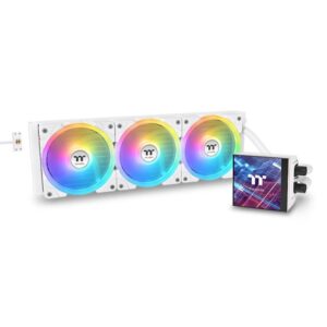 Kit refrigeracion liquida cpu thermaltake magfloe 360 argb 3x 120mm blanco
