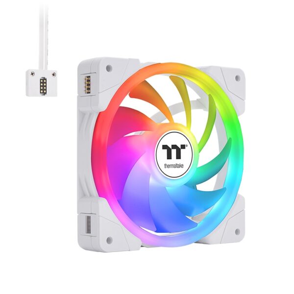 Ventilador caja thermaltake swafan ex14 argb 3x 140mm blanco - Imagen 2