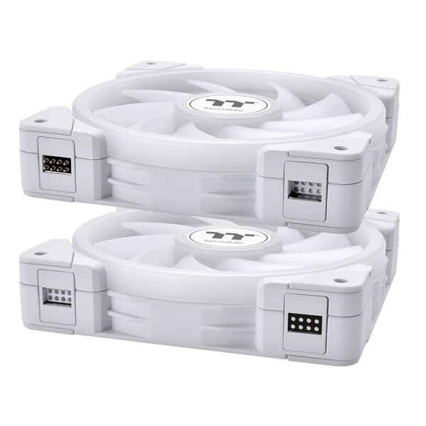 Ventilador caja thermaltake swafan ex14 argb 3x 140mm blanco - Imagen 3