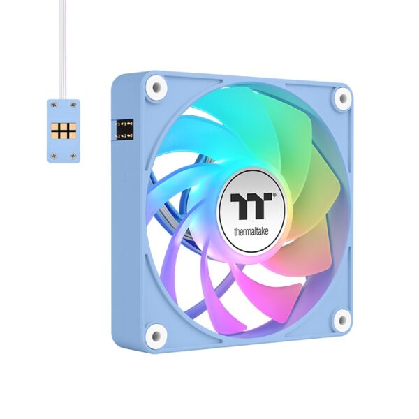 Ventilador caja inv magnetico thermaltake ct120 ex argb 3x 120mm azul hydrangea - Imagen 2