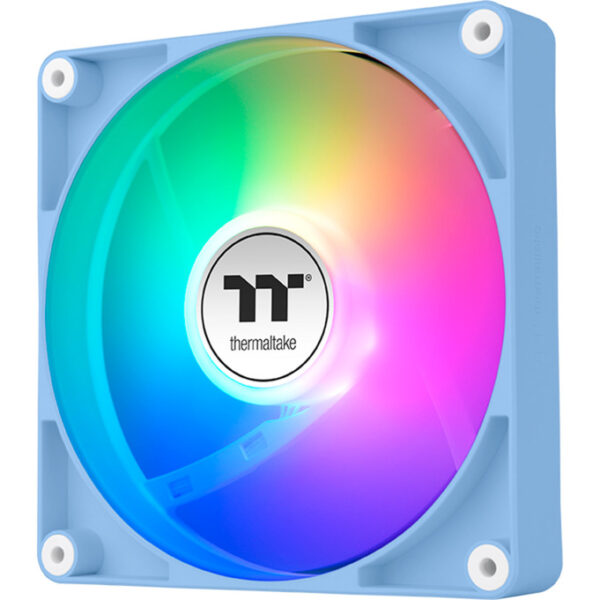 Ventilador caja inverso thermaltake ct120 argb 2x 120mm azul hydrangea - Imagen 2