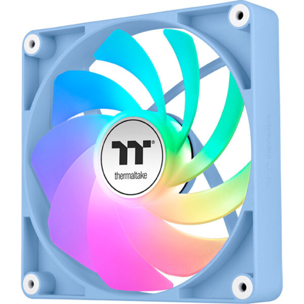 Ventilador caja inverso thermaltake ct120 argb 2x 120mm azul hydrangea - Imagen 3