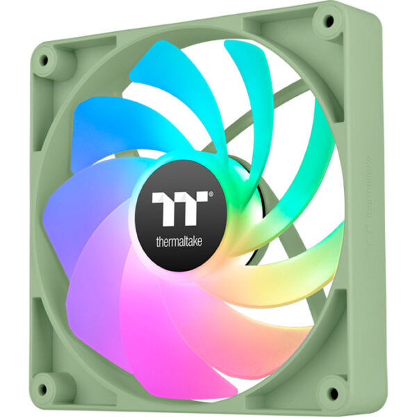Ventilador caja inverso thermaltake ct120 argb 2x 120mm verde matcha - Imagen 3