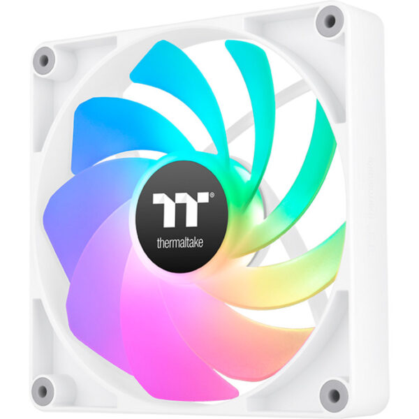 Ventilador caja inverso thermaltake ct140 argb 2x 140mm blanco - Imagen 3
