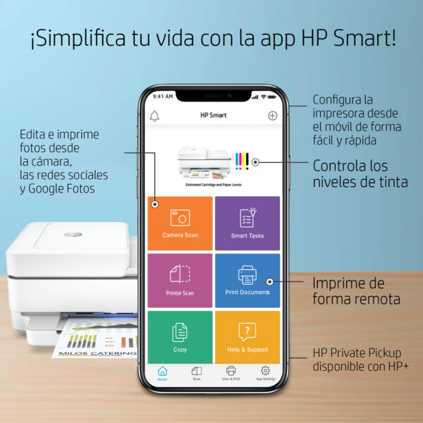 Multifunción inyección hp envy 6420e wifi duplex - Imagen 3
