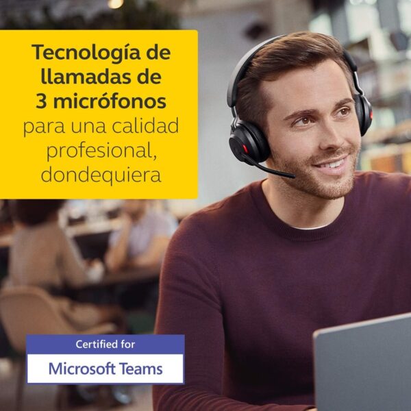 Auriculares jabra evolve2 65 uc color negro - Imagen 3