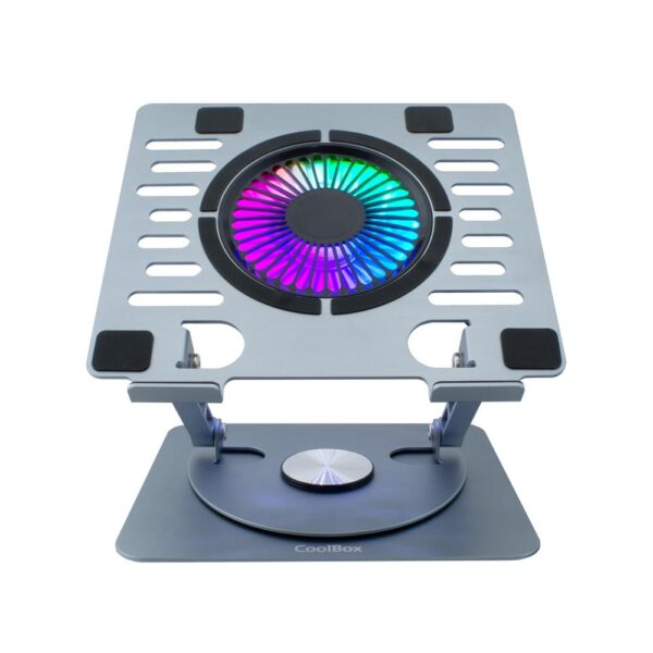 Soporte - base refrigeracion para portatil coolbox coolair 1vrgb ajustable haste 17 pulgadas - Imagen 2