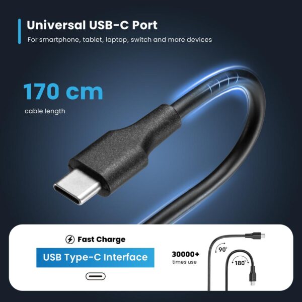 Cargador ewent ew3982 para portatil 90w usb tipo c - Imagen 3