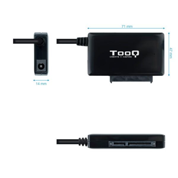 Adaptador usb 3.0 tooq para discos 2.5 pulgadas - 3.5 pulgadas - Imagen 2