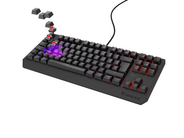 Teclado gaming genesis thor230 tkl rgb usb - Imagen 2