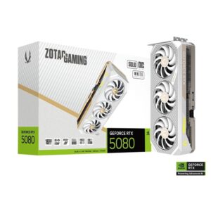 Tarjeta grafica zotac gaming 5080 solid core oc white 16gb gddr7