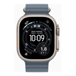 Smartwatch apple watch ultra 3 gps + cellular 49mm natural titanium case  anchor blue ocean band