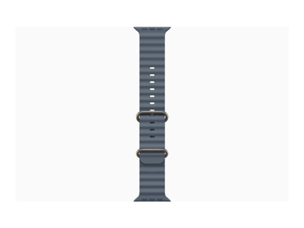 Smartwatch apple watch ultra 3 gps + cellular 49mm natural titanium case  anchor blue ocean band - Imagen 3