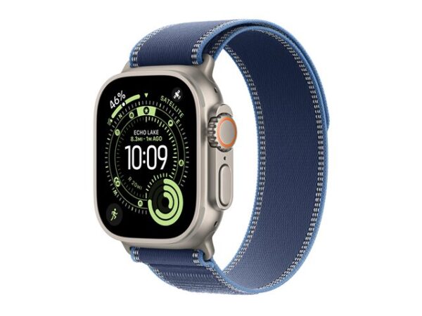 Smartwatch apple watch ultra 3 gps + cellular 49mm natural titanium case  blue - bright blue trail loop -  m - l - Imagen 2