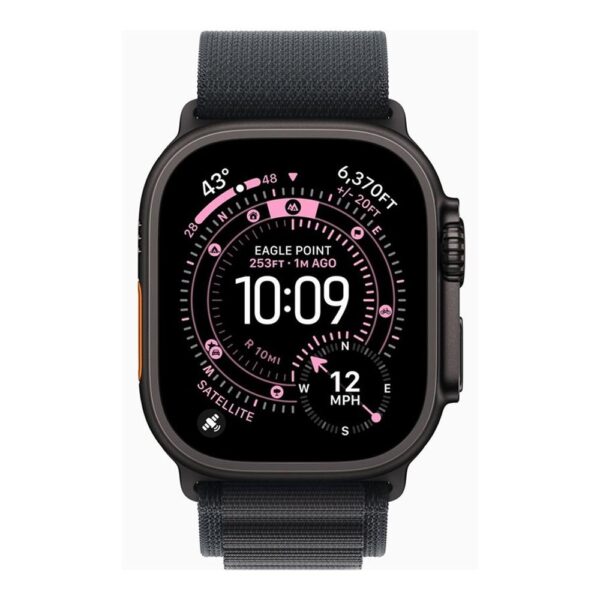 Smartwatch apple watch ultra 3 gps + cellular 49mm black titanium case  black alpine loop -  m