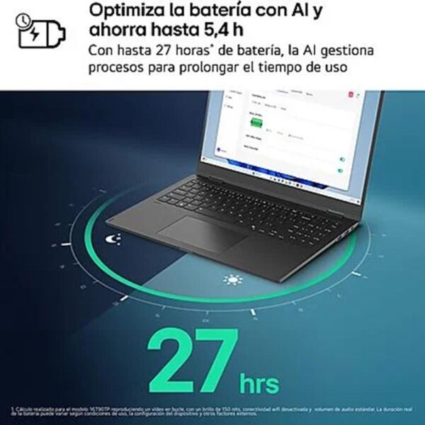 Portatil lg 15z80t - g rai5 - 340 16gb ssd 1tb 15.6 pulgadas - Imagen 3