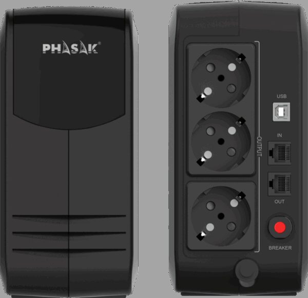 Sai ups phasak 750va smart lite  ph 9497 3 schuko - Imagen 3