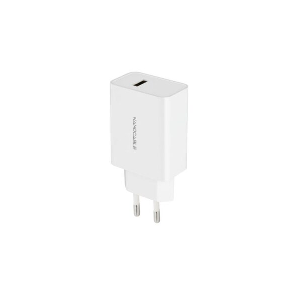 Cargador nanocable usb - a 5v - 2.1a blanco