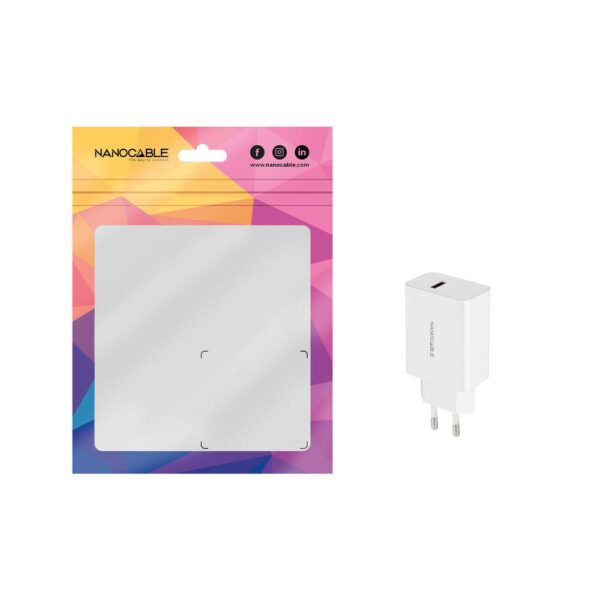Cargador nanocable usb - a 5v - 2.1a blanco - Imagen 2