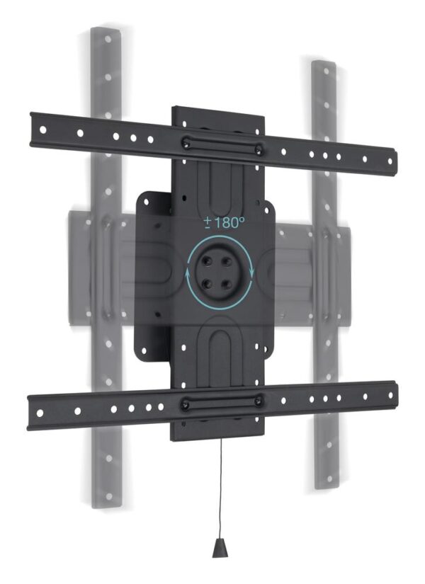 Soporte de pared tooq rotación 360° para pantallas 37 pulgadas -  80 pulgadas negro - Imagen 2