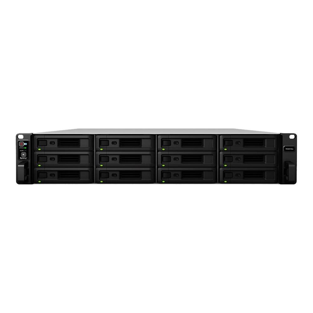 Servidor nas synology rs3618xs 8gb 12 bahias 2u rack gigabit ethernet