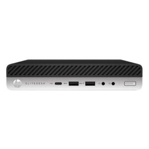 Ordenador reacondicionado mini hp elitedesk 800 g3 - i5 - 7th - 8gb - 256gb m2 - win 10 pro - sin cable trébol - wifi+antena