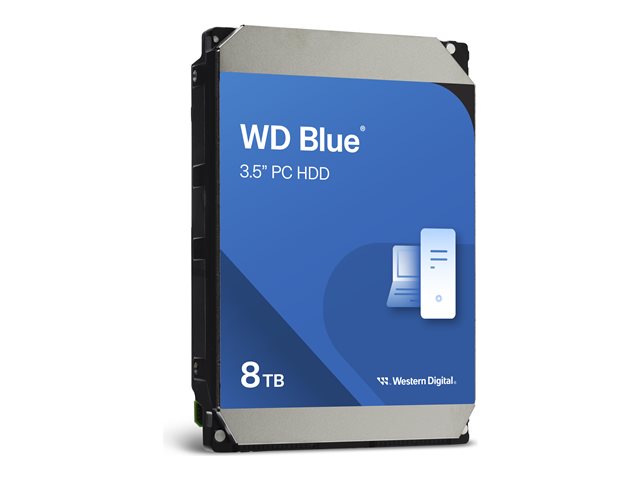 Disco duro interno hdd wd western digital blue wd80eaaz 8tb 8000gb 3.5 pulgadas sata 6gb - s 5640rpm 256mb - Imagen 2
