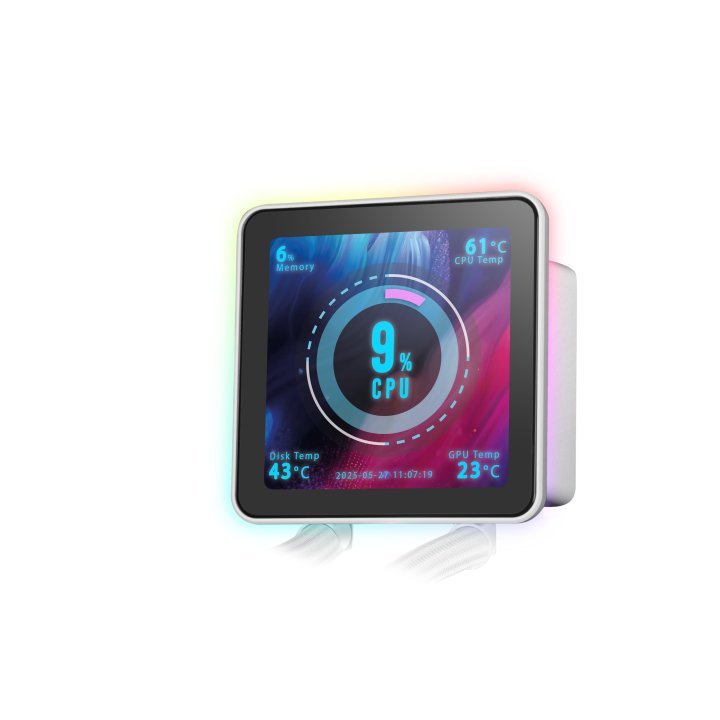 Kit refrigeracion liquida mars gaming mlvisionpro240 argb 2x 120mm blanco - Imagen 3