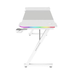 Mesa mars gaming mgdx160rgbw blanco