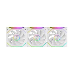 Ventilador caja mars gaming mf - linkfinity argb 3x 120mm blanco