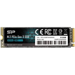 Disco duro interno ssd silicon power p34a60 512gb m.2 pci express