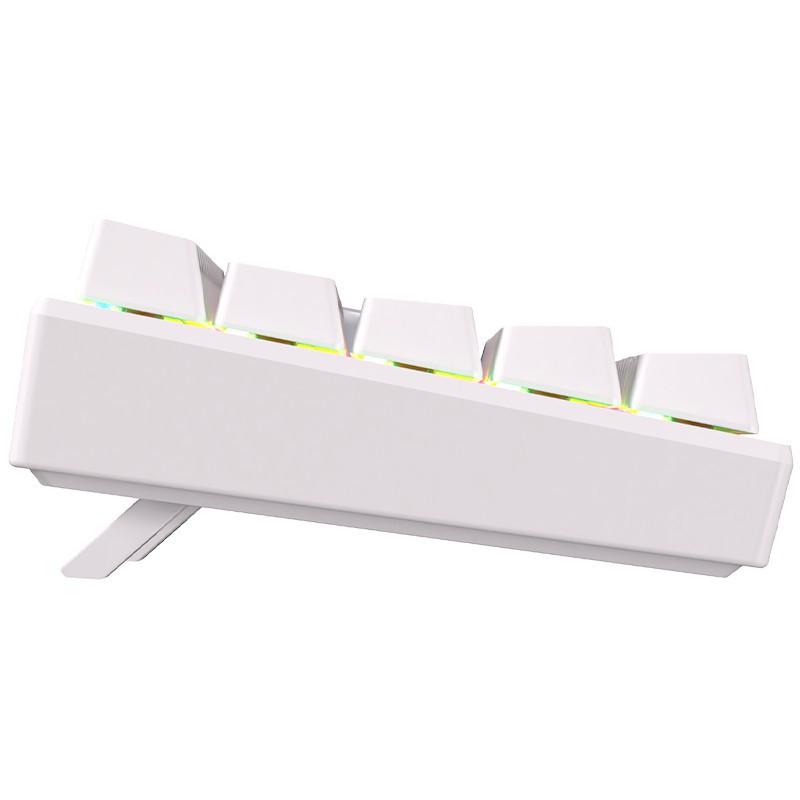 Teclado gaming newskill pyros v2 ivory inalambrico rgb blanco - Imagen 3