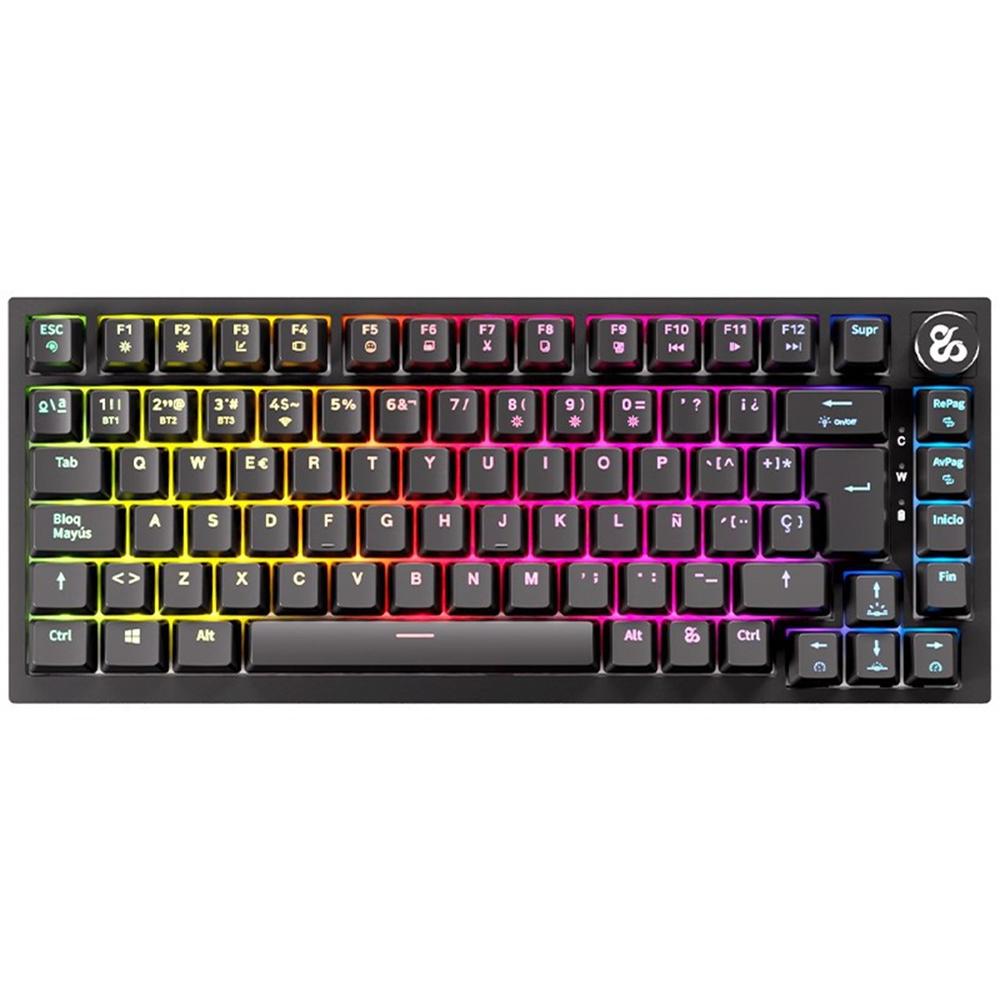 Teclado gaming newskill pyros pro inalambrico rgb negro
