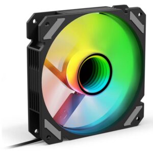 Ventilador cpu sharkoon mirror pwm rgb 120mm negro