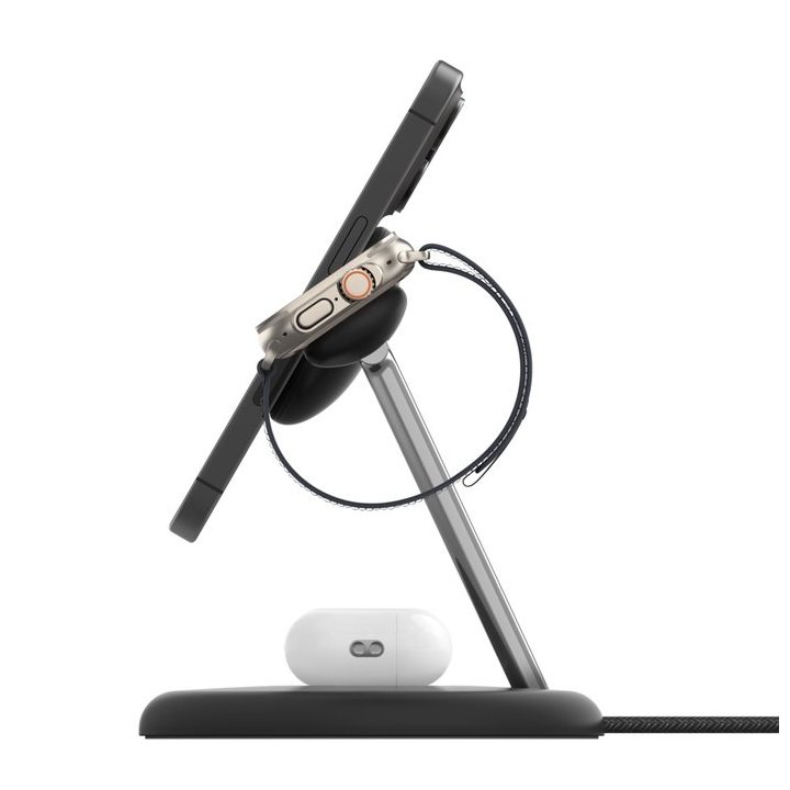 Base de carga inalambrica belkin wiz023vfbk 3 en 1 negro - Imagen 3